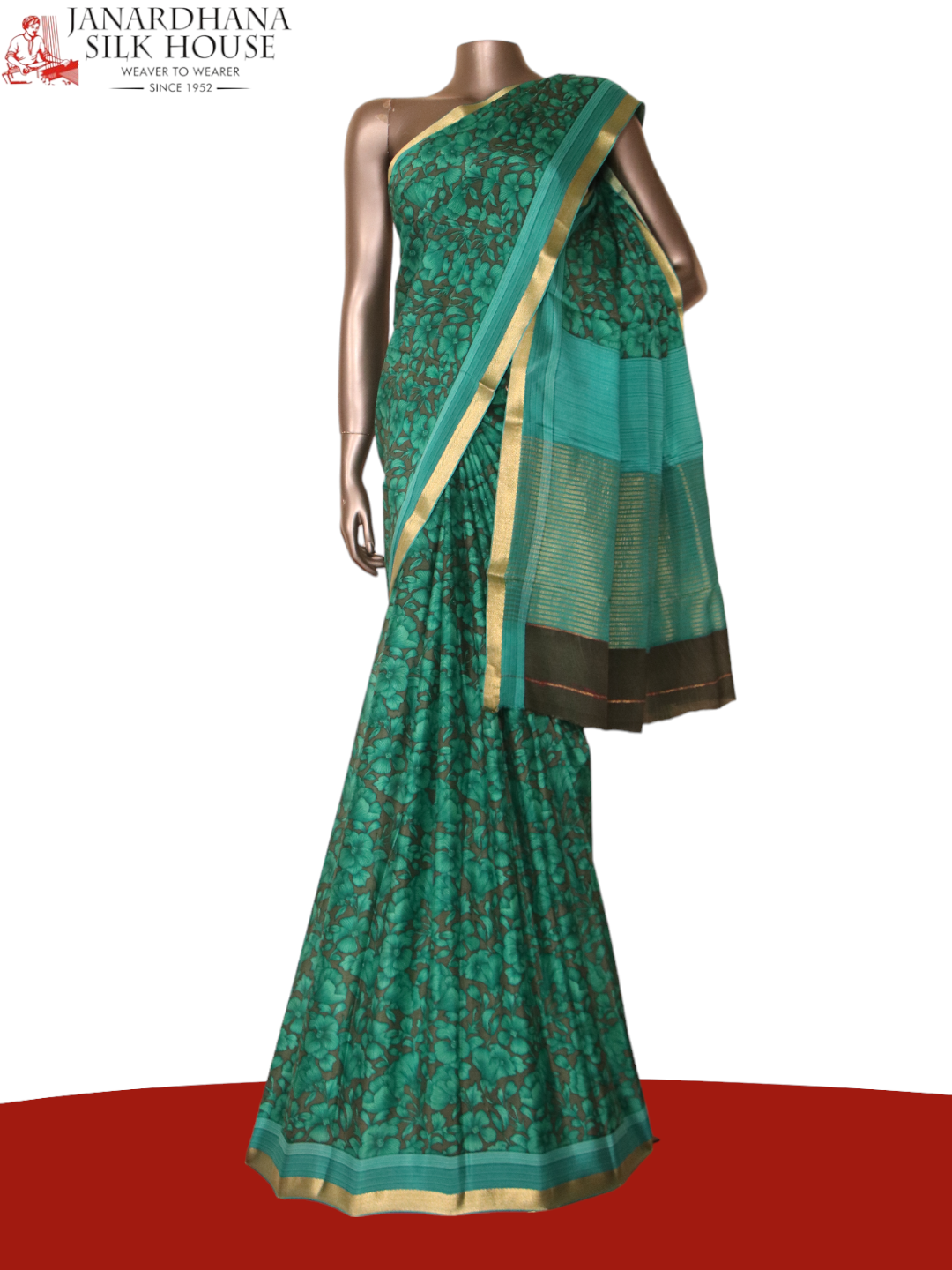 Floral Exclusive Pure Crepe Silk Saree AJ205414