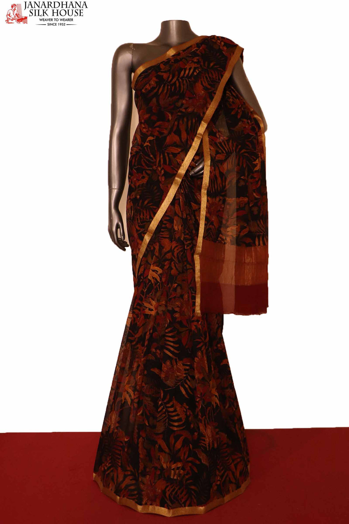 Exclusive Silk Chiffon Saree AH204355