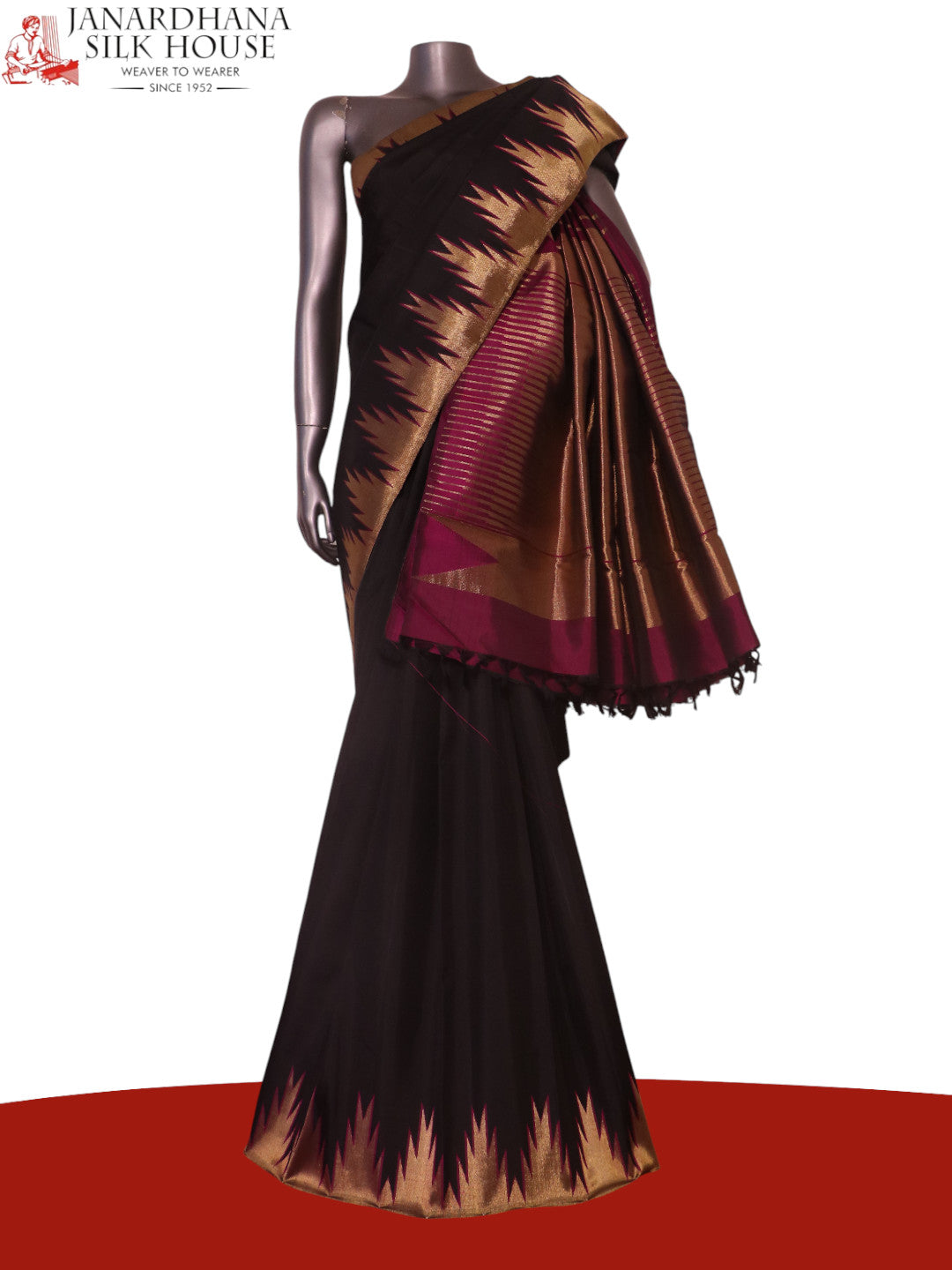 Pure Handloom Kanjeevaram Silk Saree AK209144