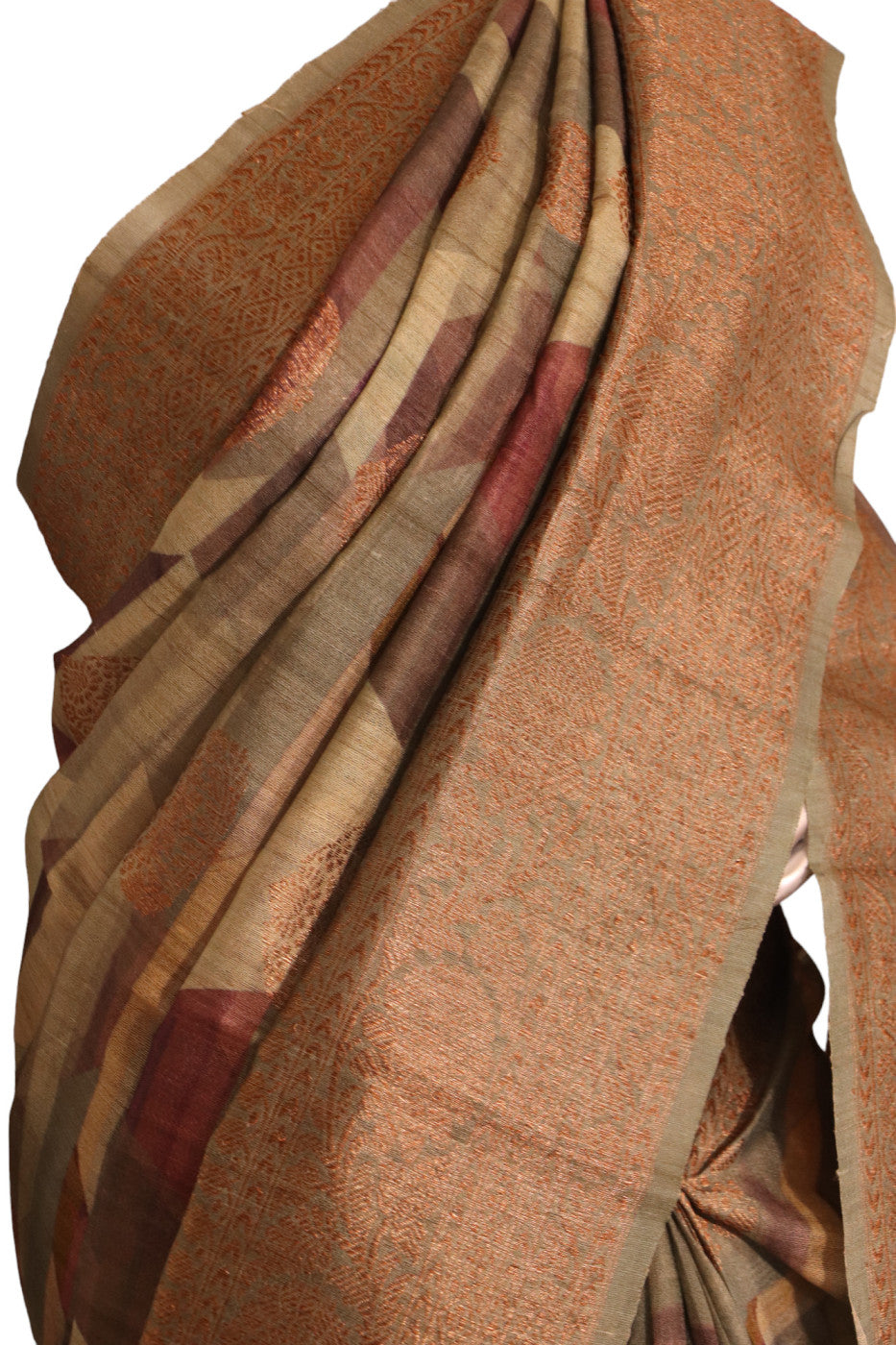 Designer Pure Tussar Silk Saree AJ210426