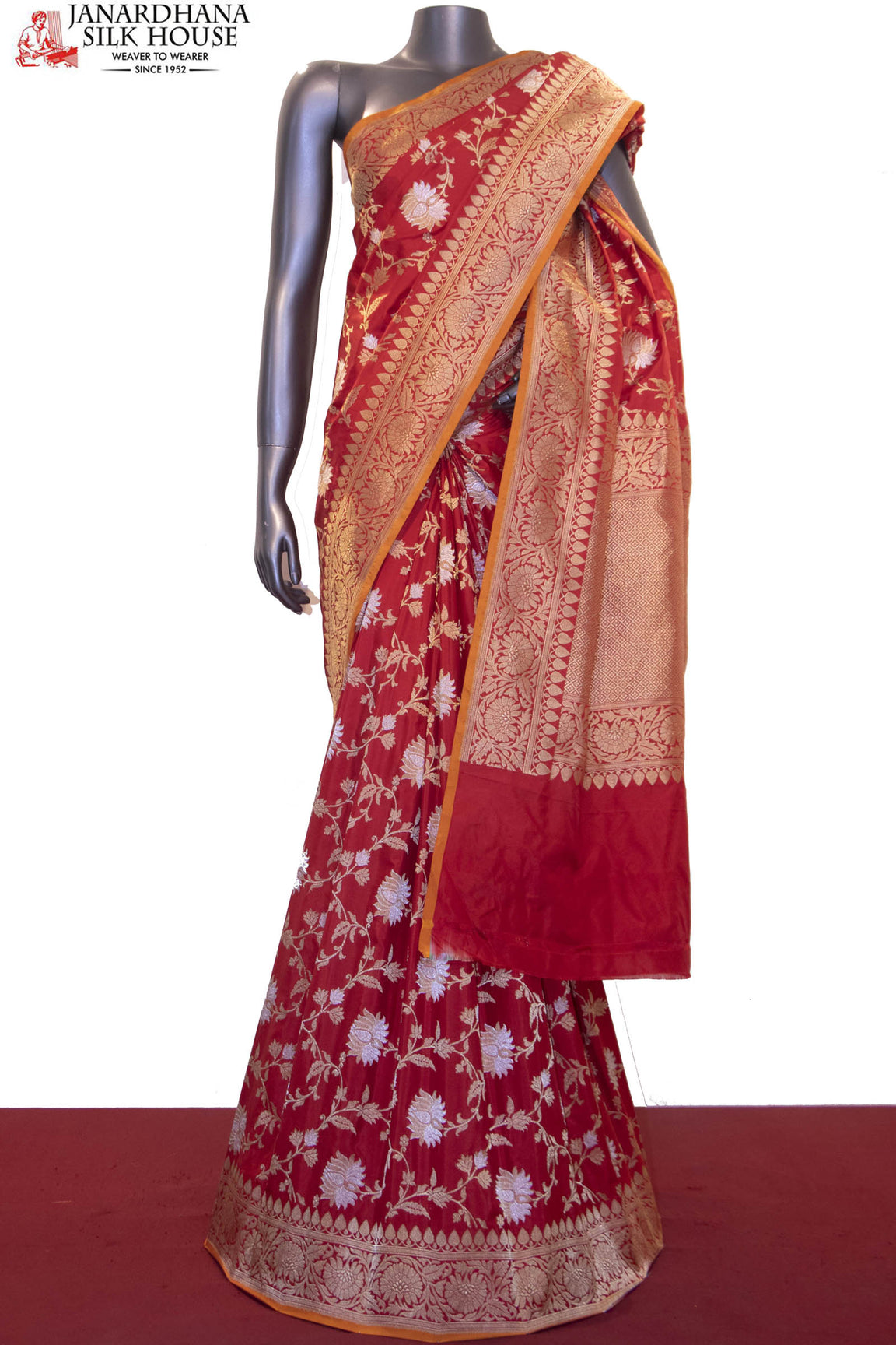 Exquisite &amp; Designer Grand Banarasi Silk Saree-Master Weavers Collections AF211243