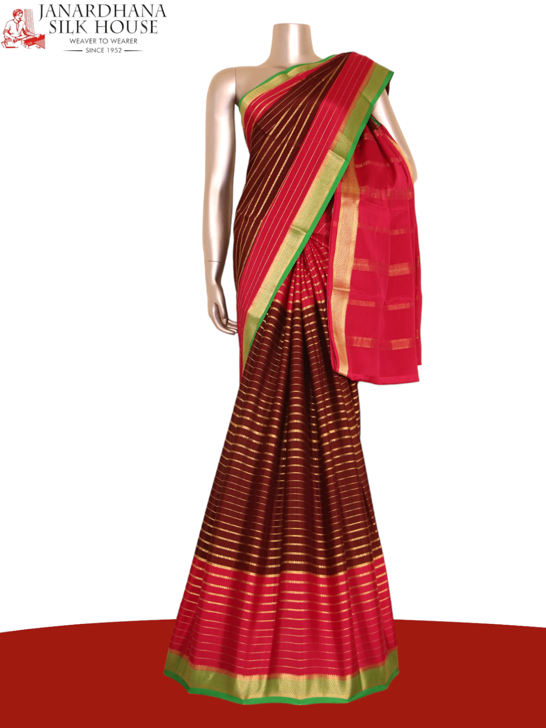 Exclusive Veldhari Mysore Crepe Silk Saree AJ211479
