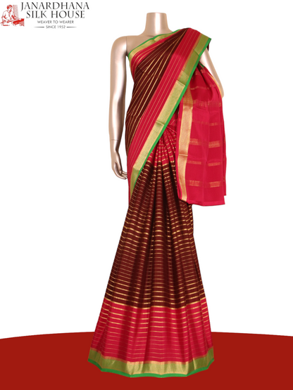 Exclusive Veldhari Mysore Crepe Silk Saree AJ211479
