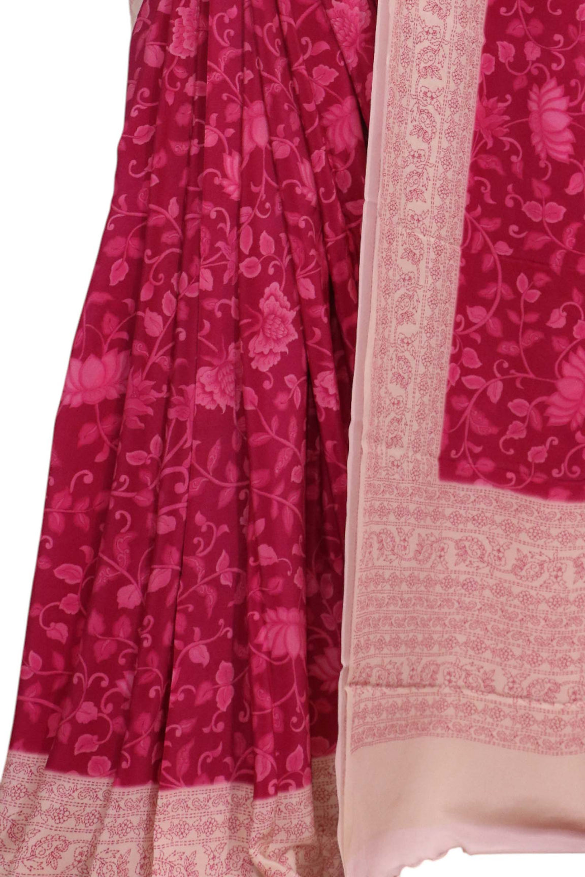 Floral  Pure Crepe Silk Saree AL202193
