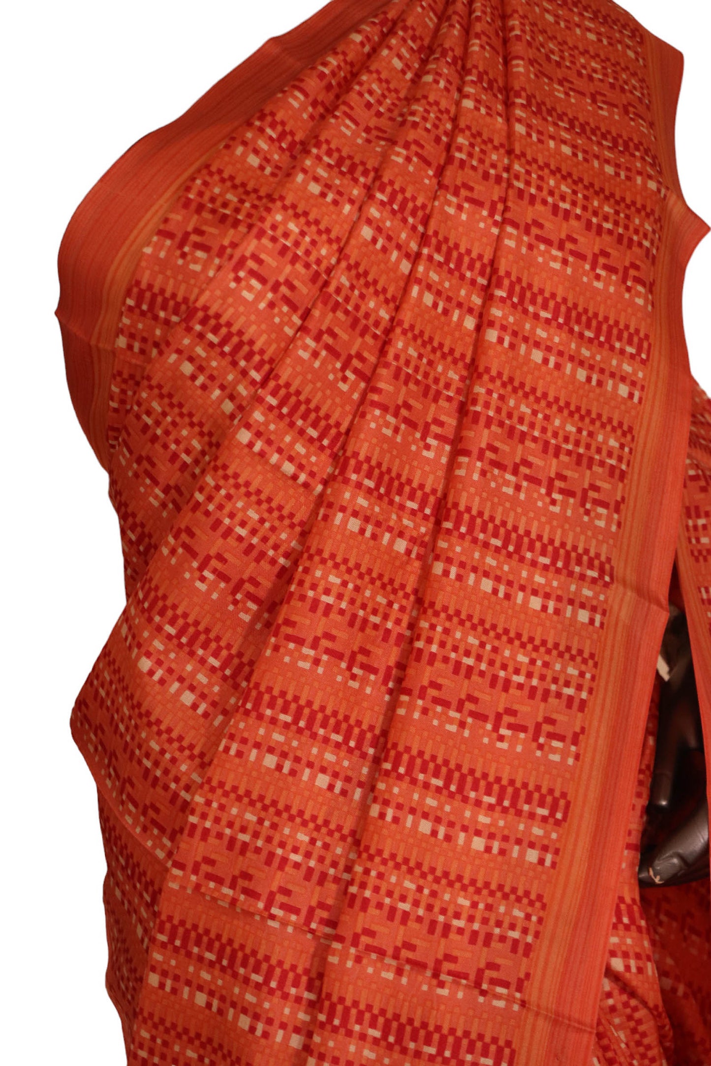 abstract exclusive printed silk saree aj205433