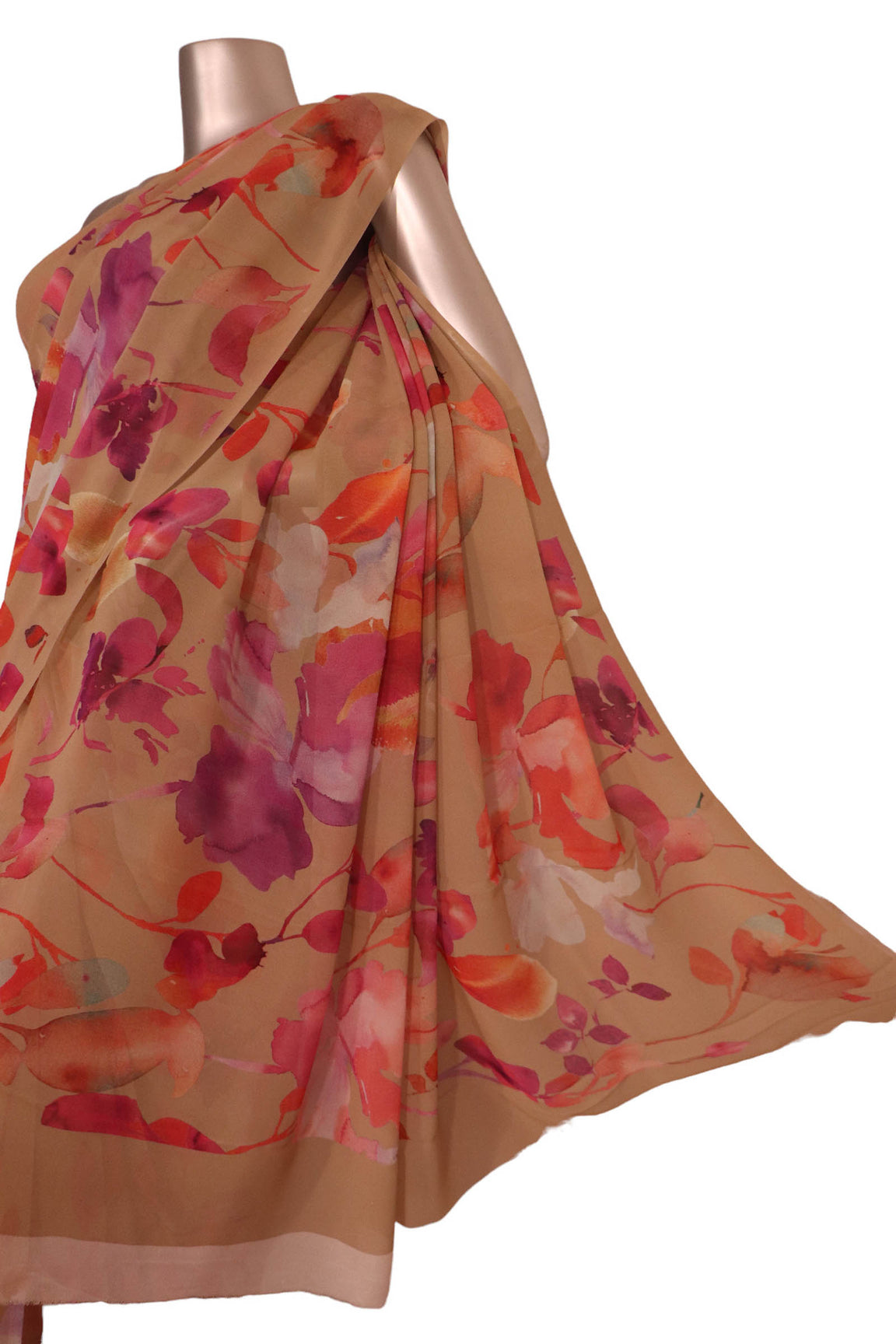 Designer Exclusive Floral Pure Georgette Silk Saree AJ201911