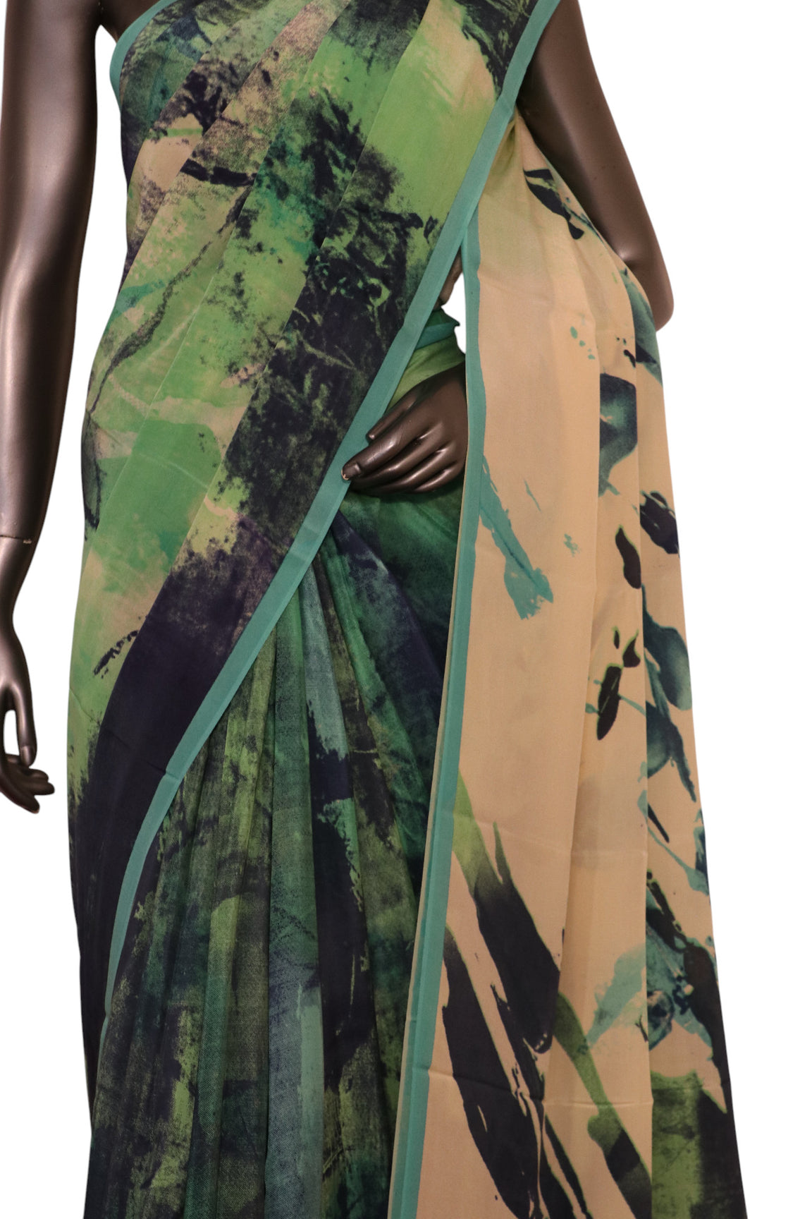 Floral  Pure Crepe Silk Saree AK211812