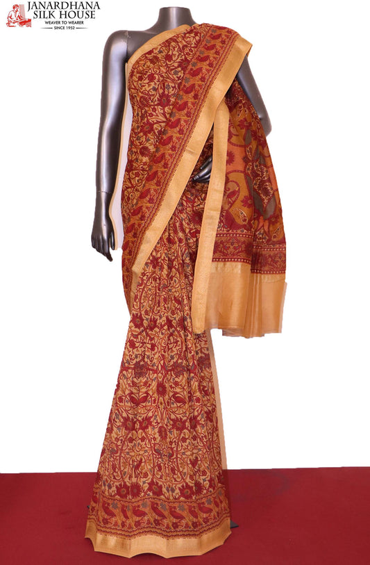 Floral Printed Pure Cotton Saree AI208369