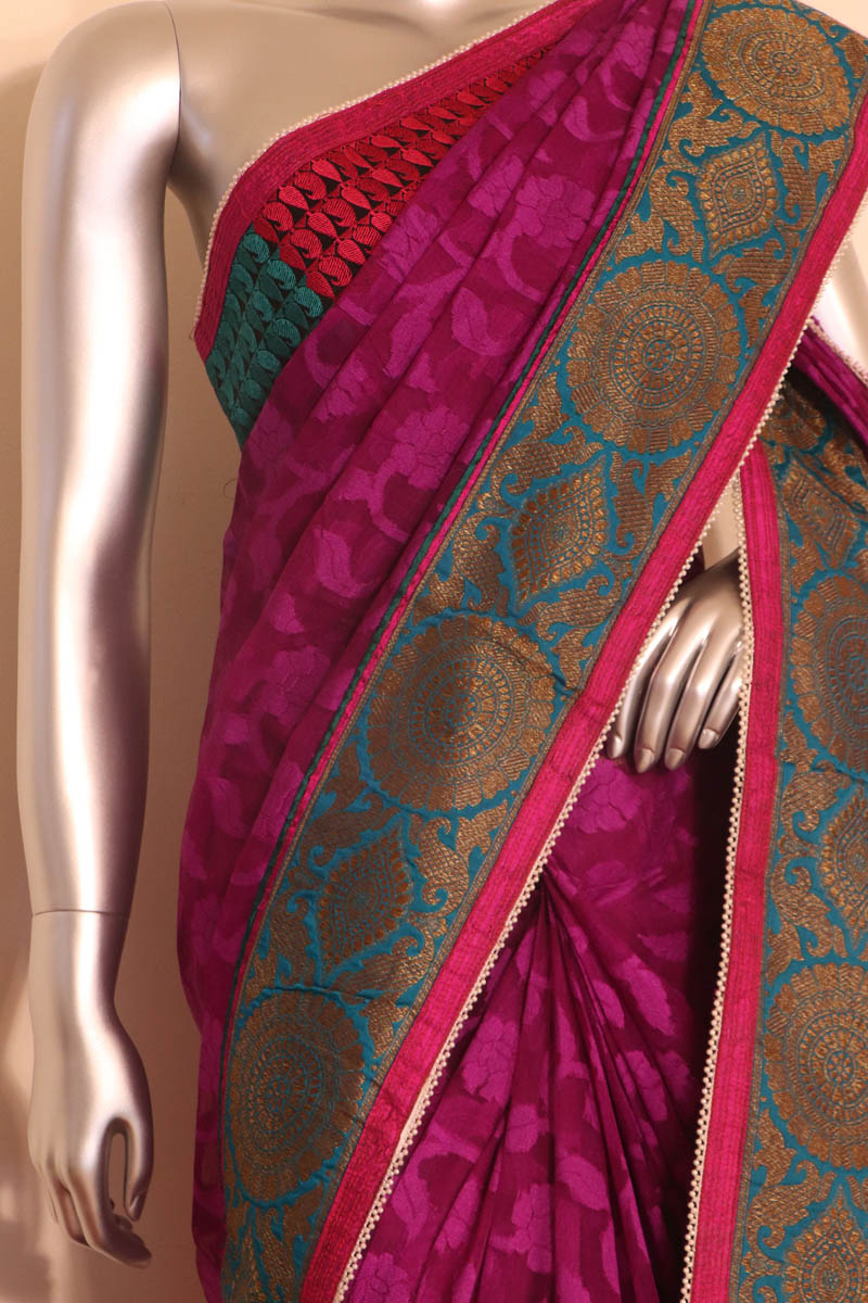 Handloom Banarasi Kora Silk Saree AAJF04845