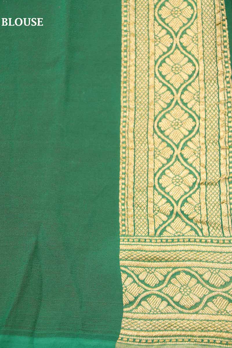 Floral Zari Grand Banarasi Georgette Silk Saree AD212000