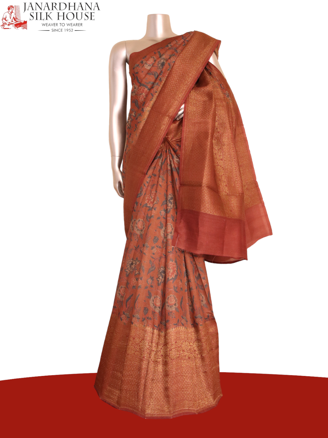 Designer Pure Tussar Silk Saree AJ210430