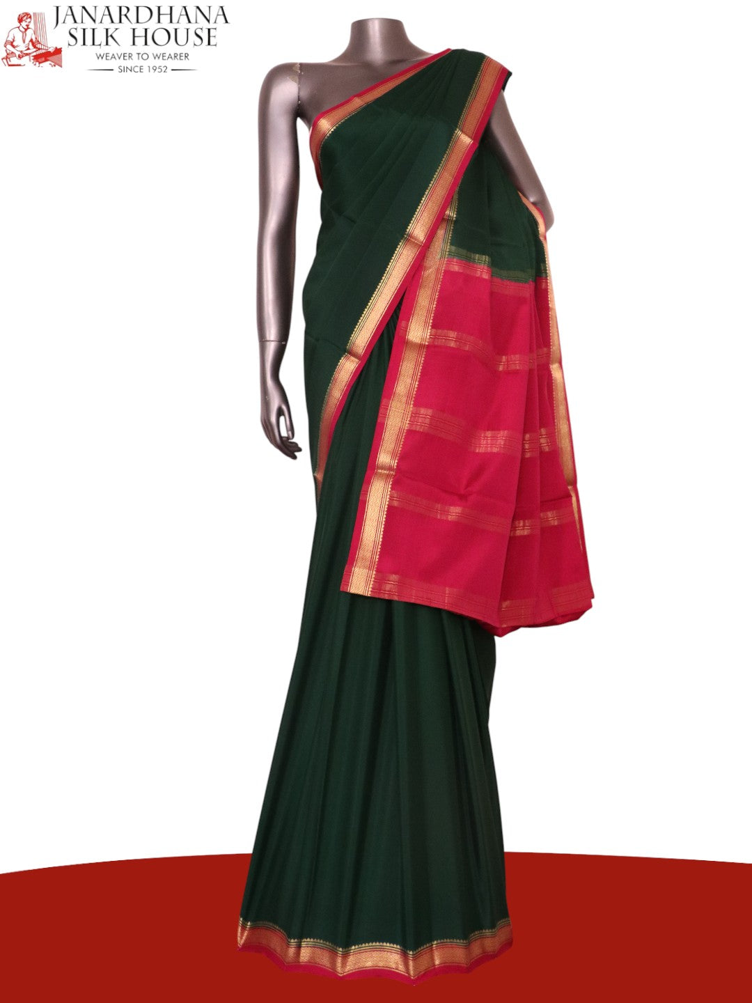 Pure Mysore Crepe Silk Saree AL207225