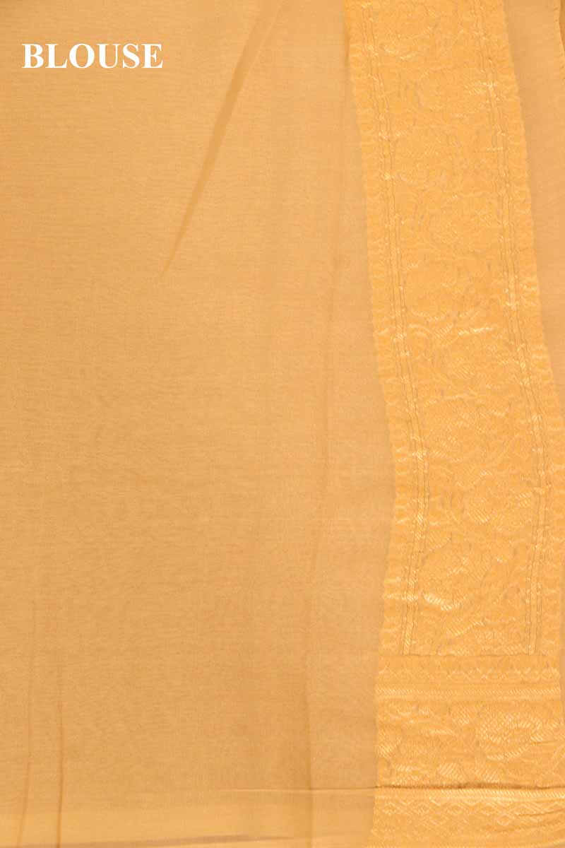 Exclusive Butta Contrast Banarasi Georgette Silk Saree AG211031