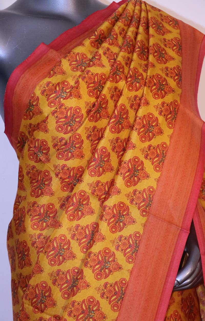 Floral Exclusive Printed Silk Saree AI208615