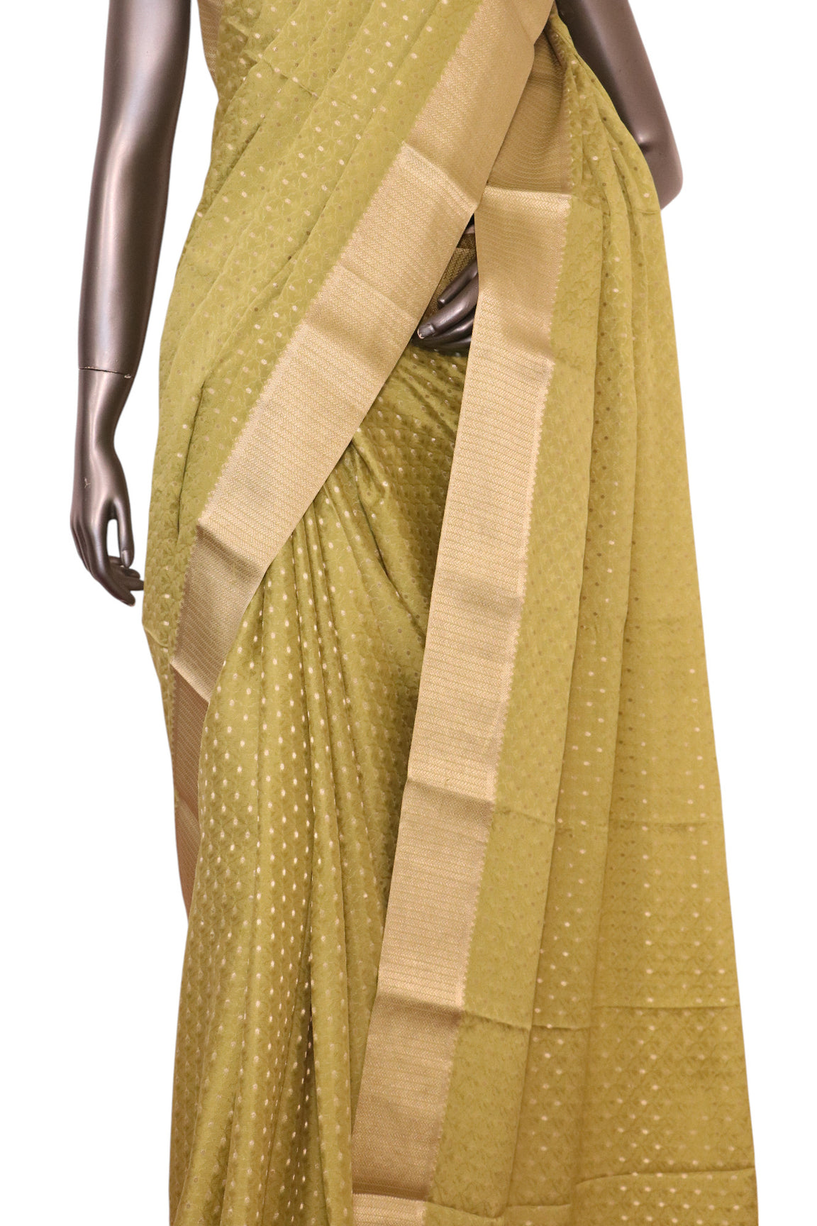 Pure Jacquard Butta Mysore Crepe Silk Saree AL200076