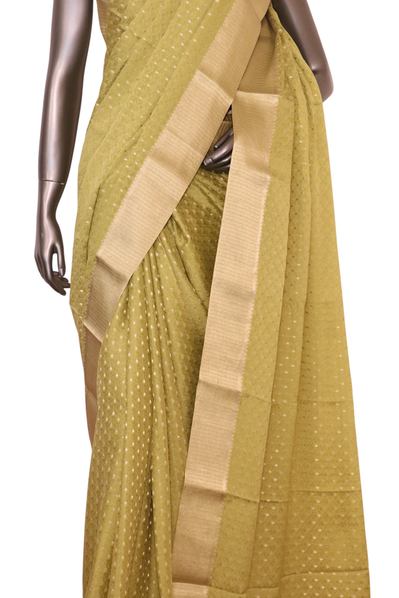 Pure Jacquard Butta Mysore Crepe Silk Saree AL200076