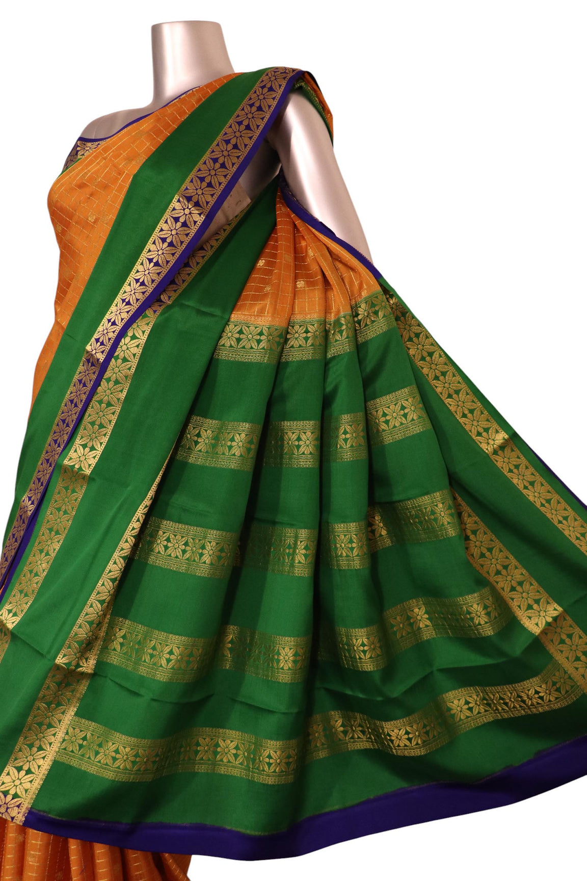 Pure Mysore Crepe Silk Saree AL200169