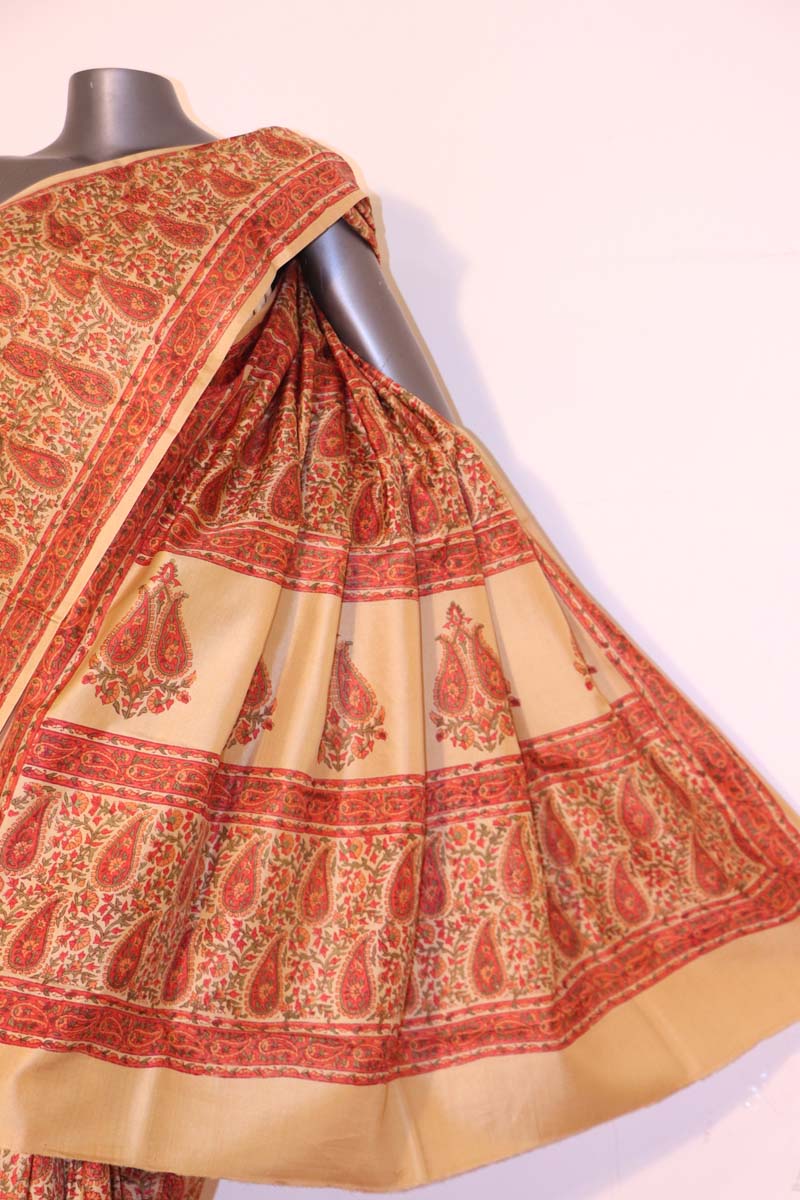 Exclusive Pure Printed Silk Saree-Finest Quality AI205535