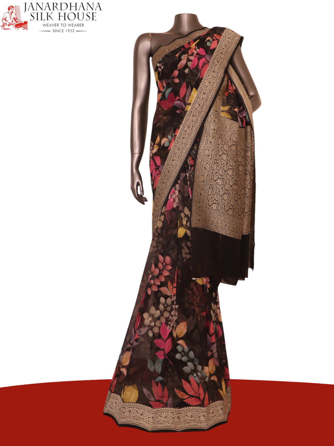 Pure Floral Georgette Silk Saree AK204316