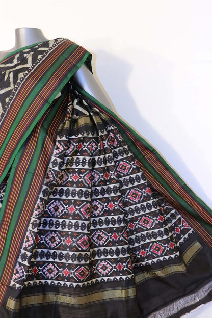 Handloom Ikat Patola Silk Saree AJ201156