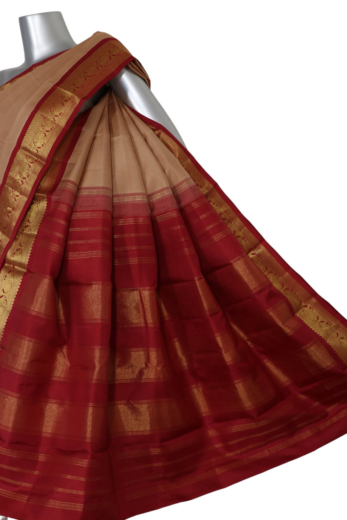 Contrast Classic Kanjeevaram Silk Saree AK200891