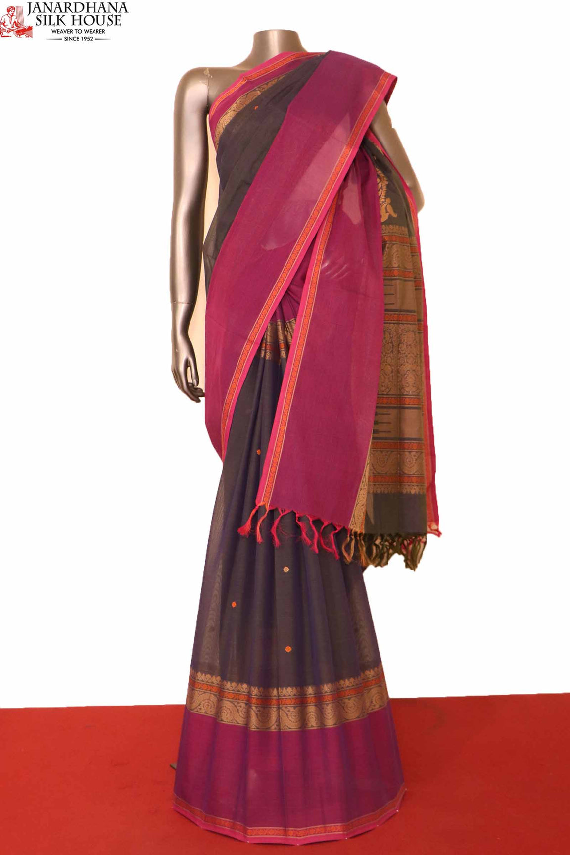 Traditional Handloom Village Cotton Saree AI200407