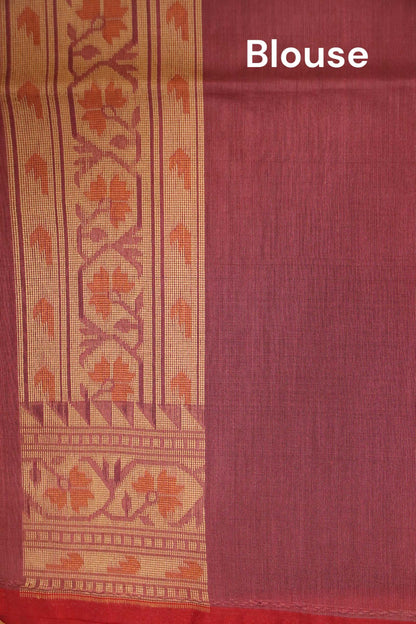 Handloom Banarasi Kora Cotton Saree AJ202534