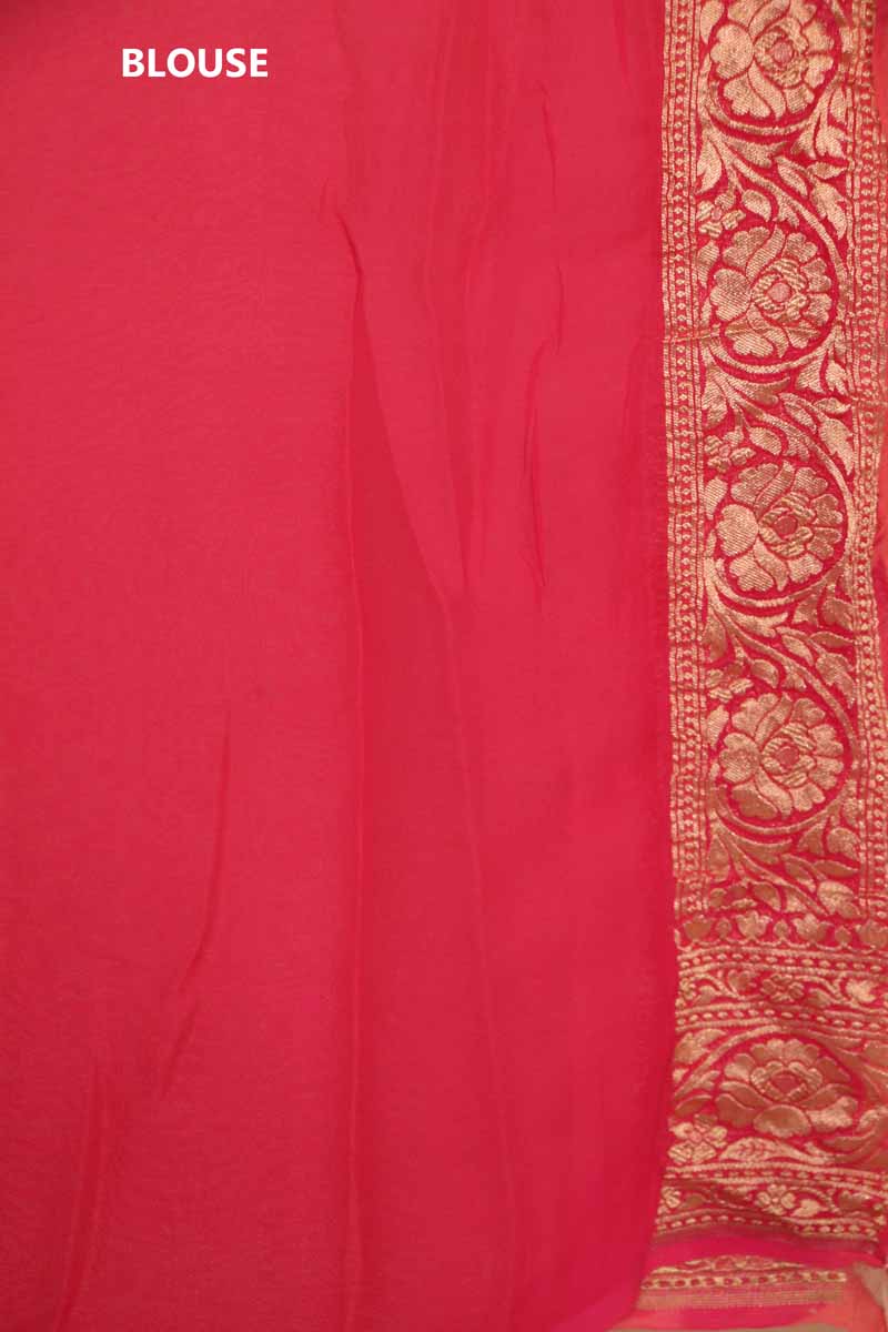 Wedding Exclusive Banarasi Georgette Silk Saree AJ202463
