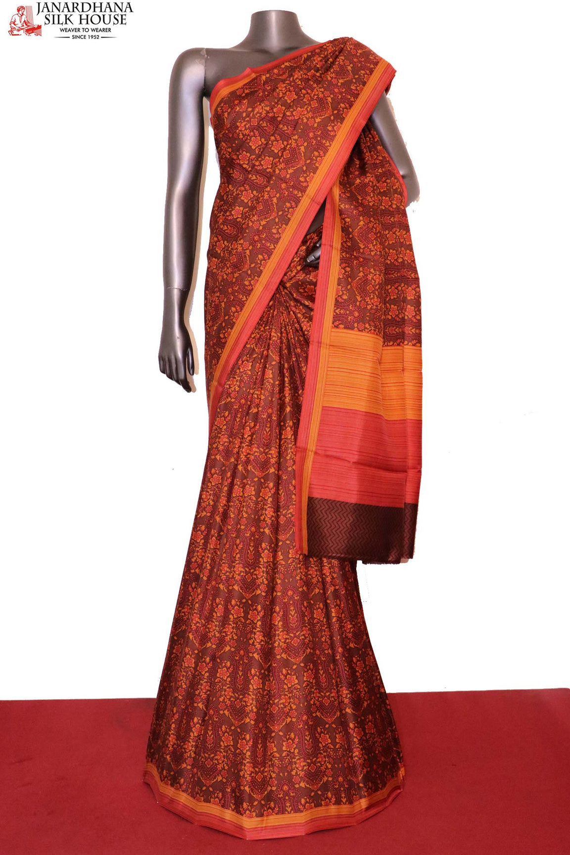 Floral Exclusive Printed Silk Saree AI208630