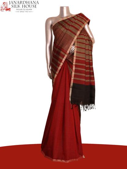 Designer Handloom Soft Silk Saree AK200690