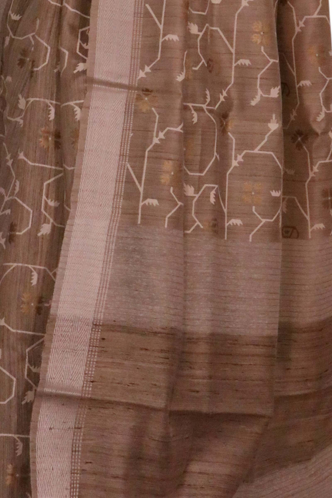 Handloom Pure Tussar Silk Saree AL203713