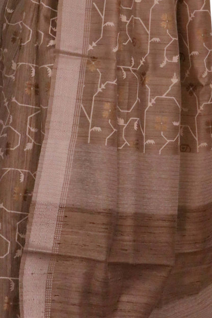 Handloom Pure Tussar Silk Saree AL203713