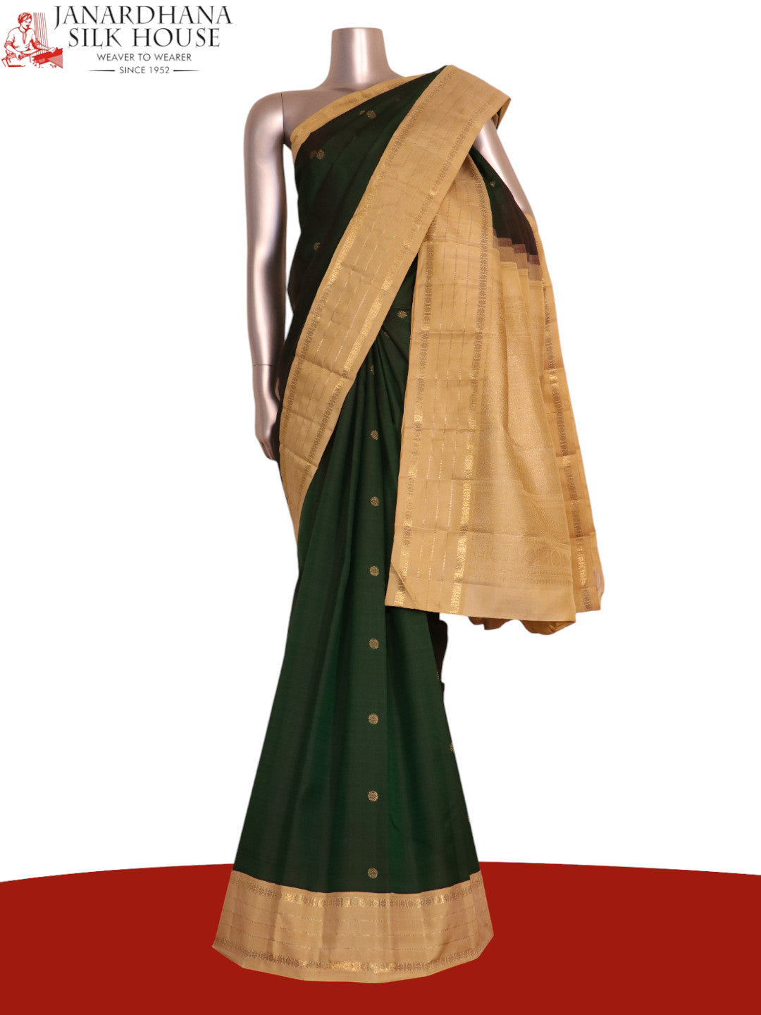 Pure Handloom Kanjeevaram Silk Saree AK210507