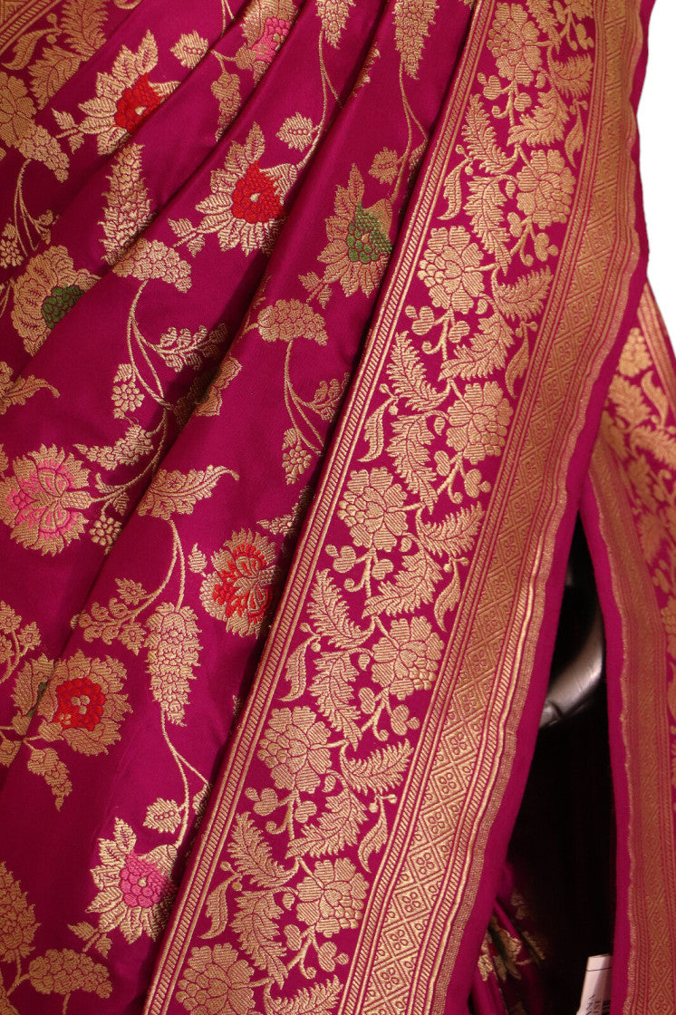 Contemporary Meenakari Designer Banarasi Silk Saree AJ206353