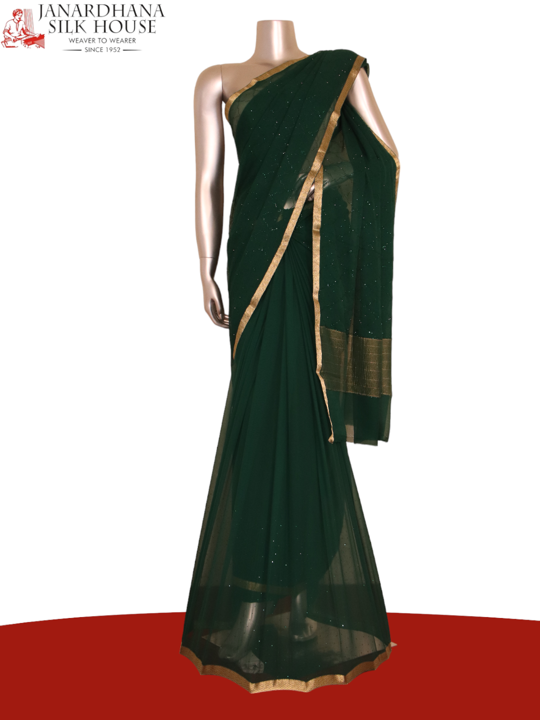 Designer Party Wear Pure Silk Chiffon AJ211810