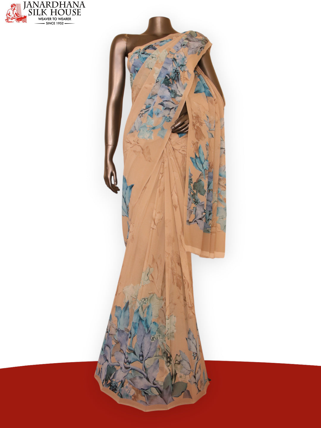 Exclusive Pure Printed Georgette Silk Saree AJ201919