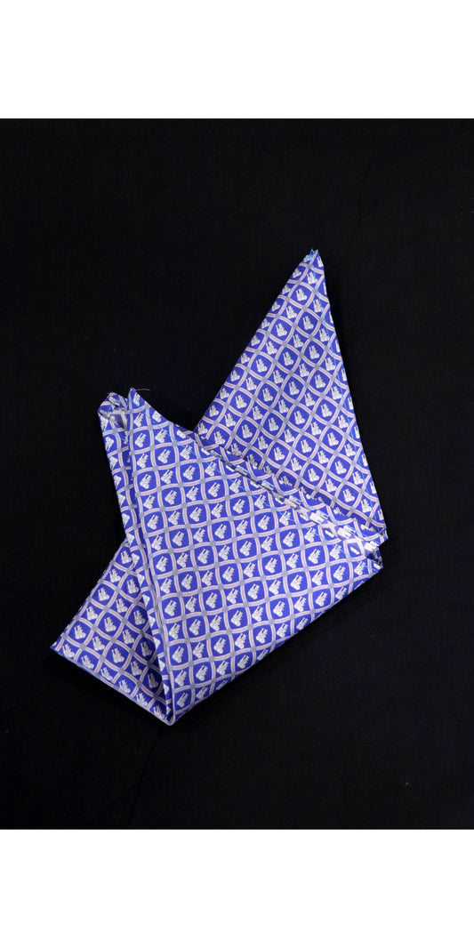 Exclusive Printed Pure Silk Pocket Square AE202771