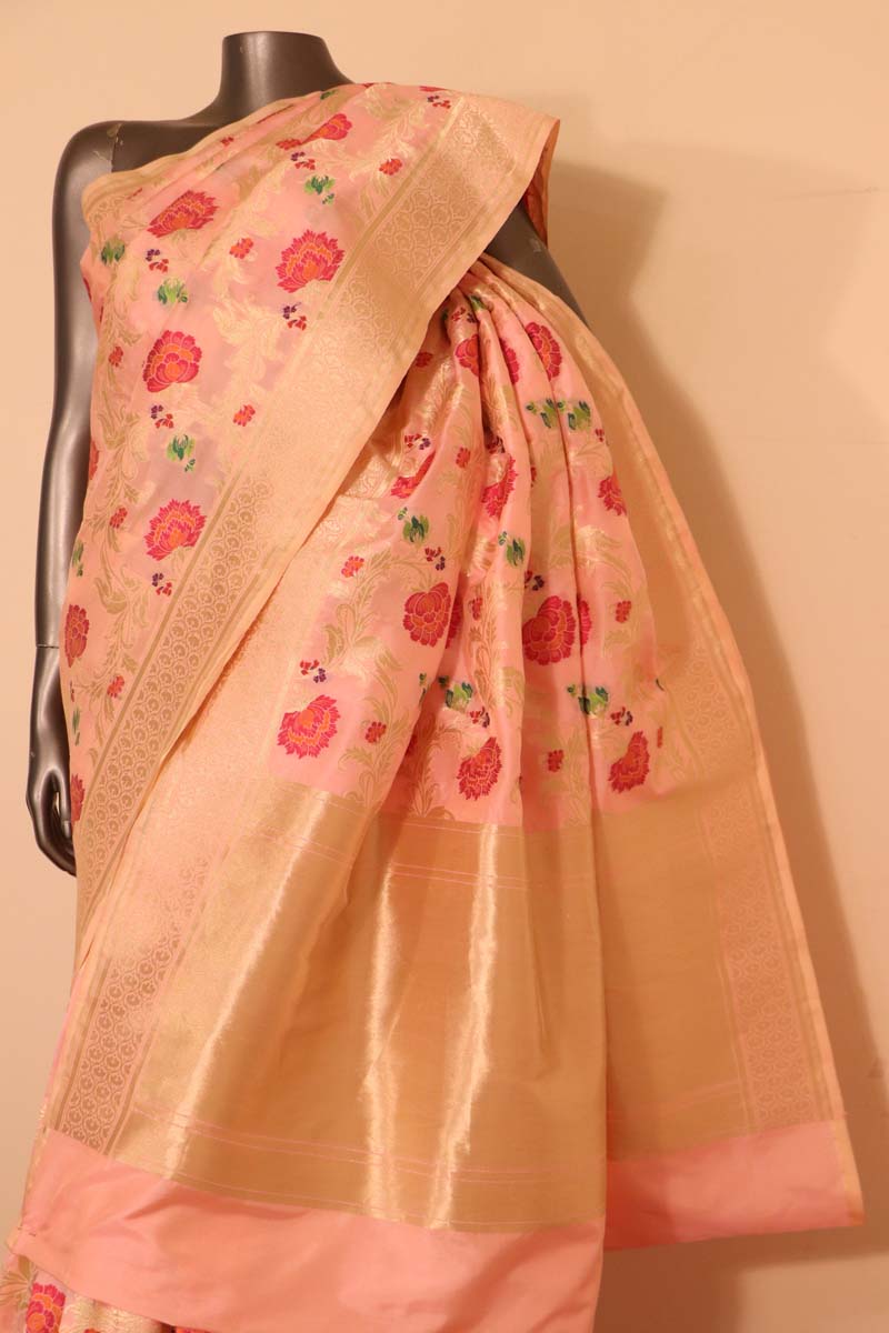 Exquisite Meenakari Banarasi Silk Saree AH207821