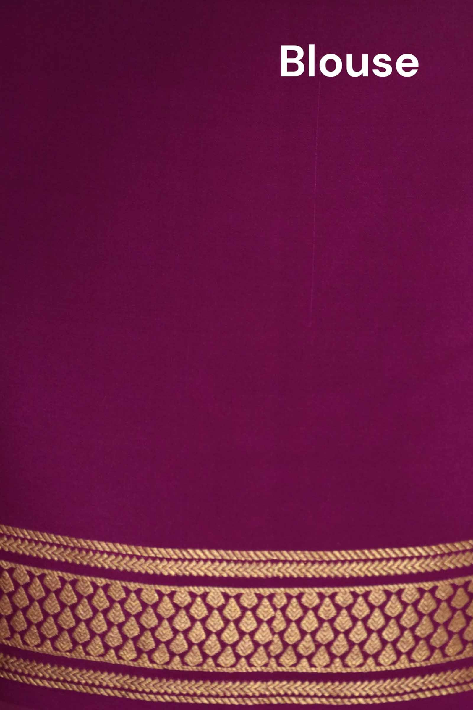 Pure Mysore Crepe Silk Saree AL212236