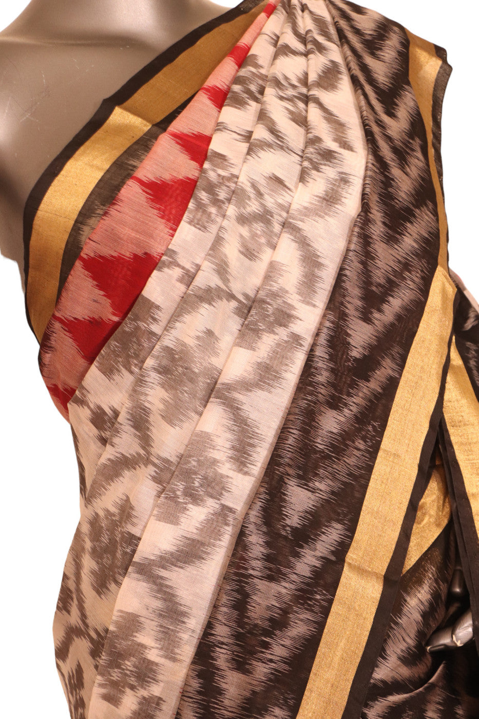 Handloom Pochampally Silk Cotton Saree AJ210248