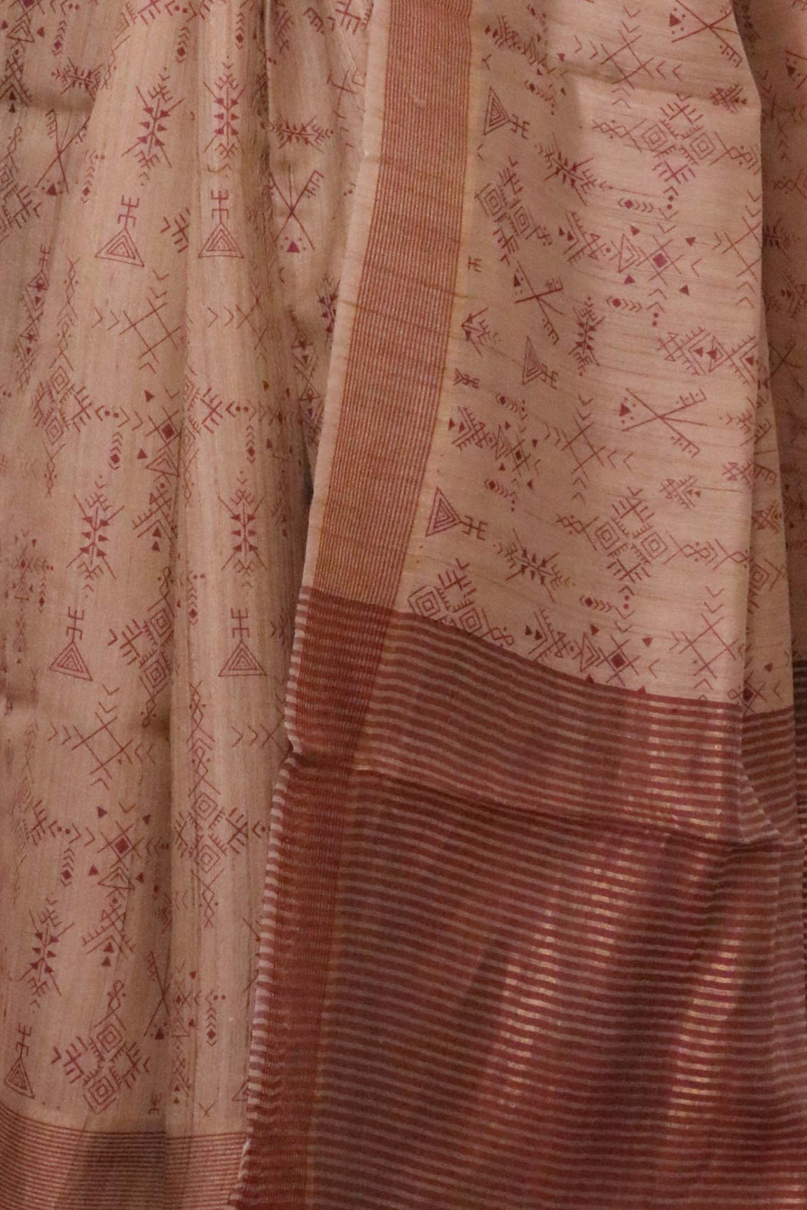 Handloom Pure Tussar Silk Saree AL203721