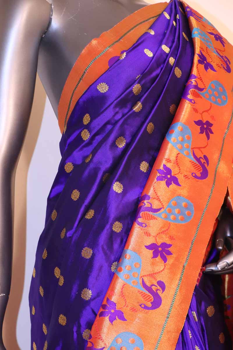 Designer Meenakari Paithani Silk Saree AI205410