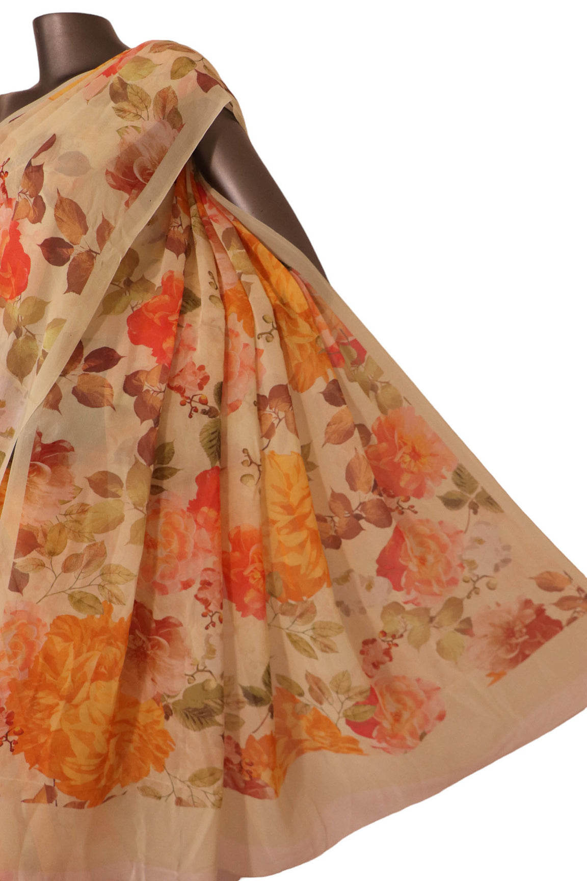 Designer Exclusive Floral Pure Georgette Silk Saree AK202003