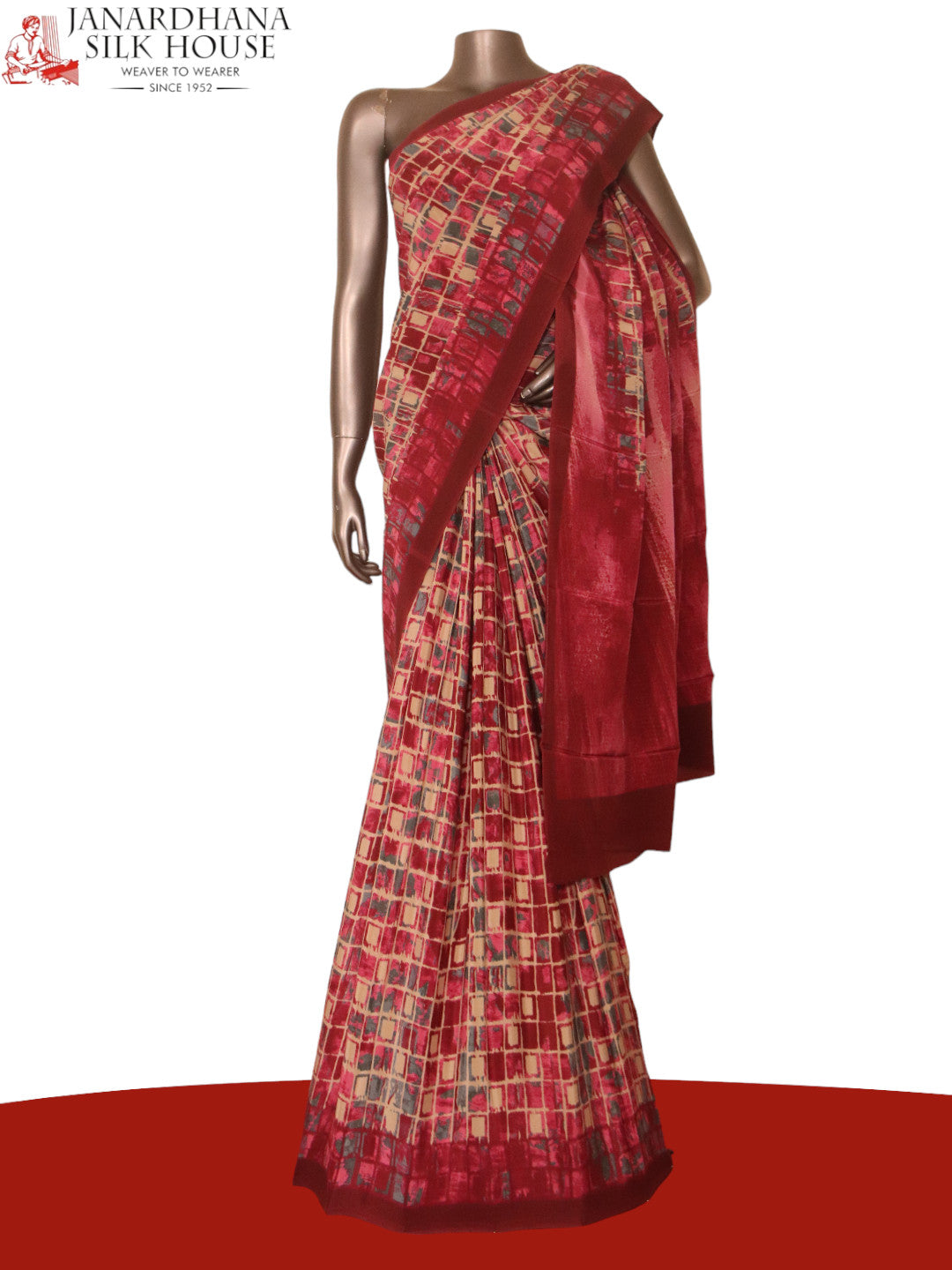 Designer Abstract Crepe Silk Saree AJ206300