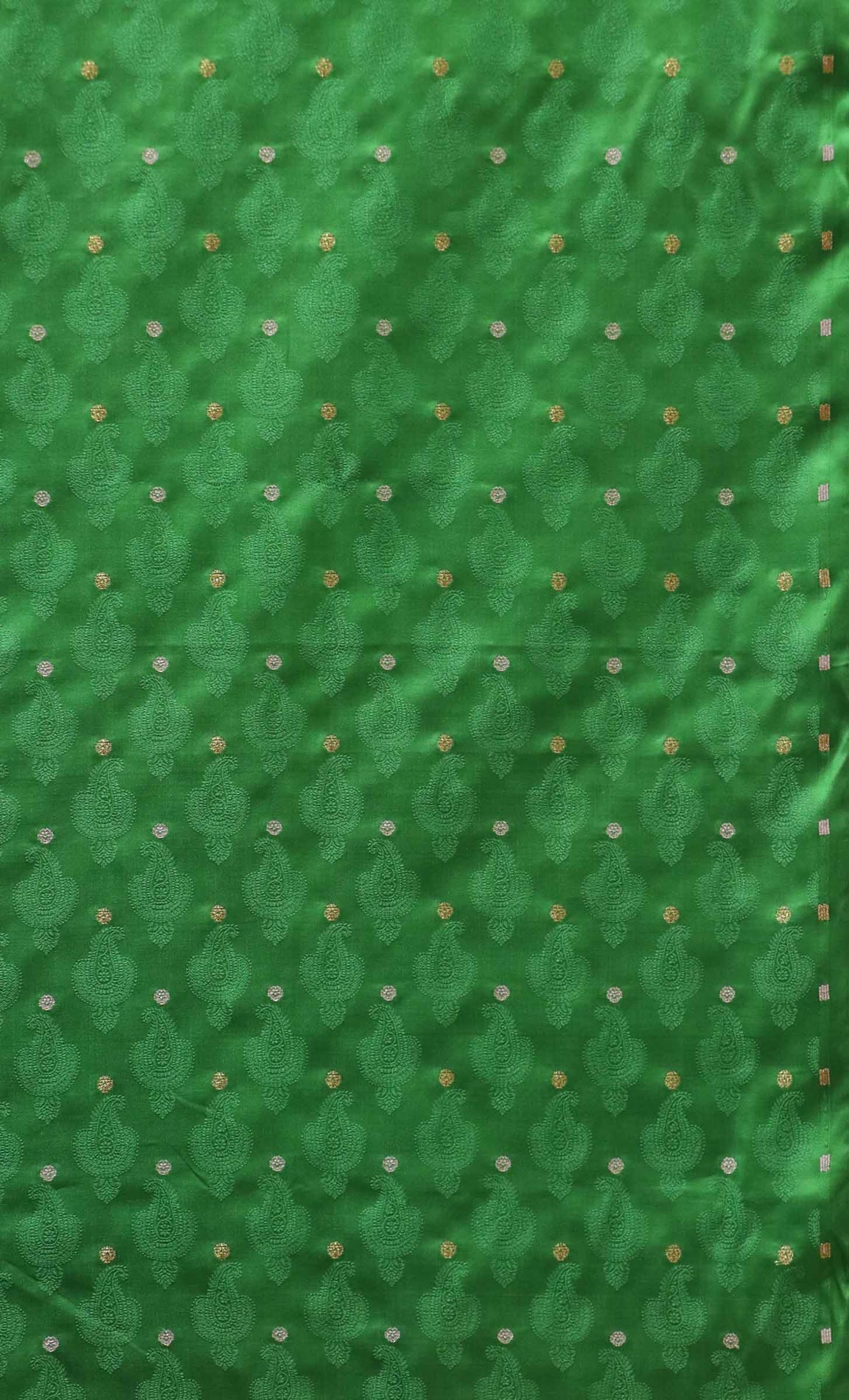 Handloom Pure Jamawar Silk Fabric AE205187