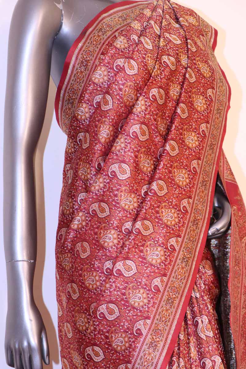 Exclusive Jamawar Tanchoi Silk Saree AH210741
