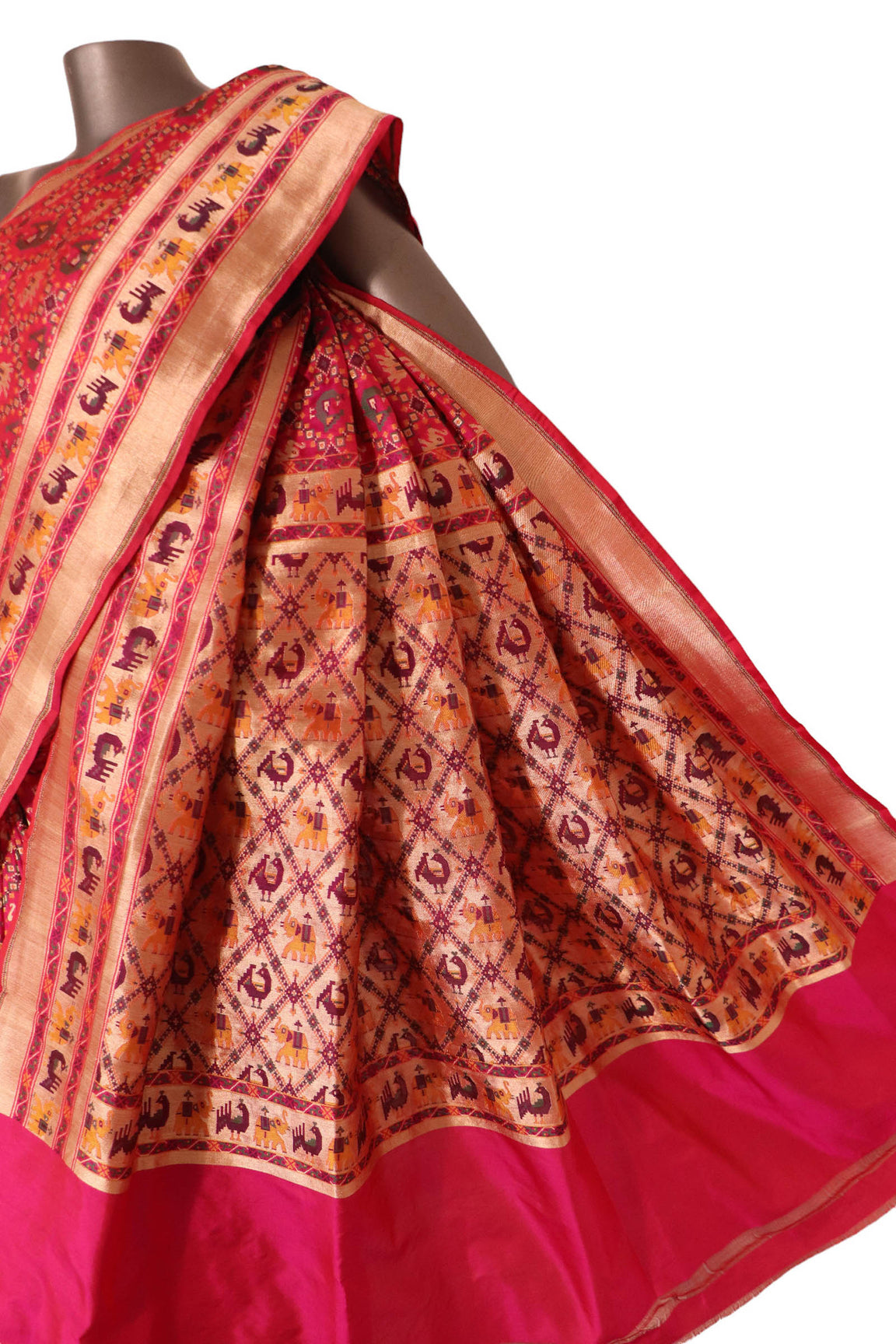 Handloom Exclusive Meenakari Banarasi Silk Saree AK202418
