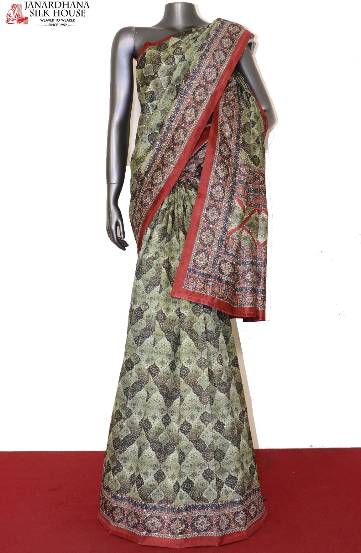 Embroidery Art Silk Saree AI209352
