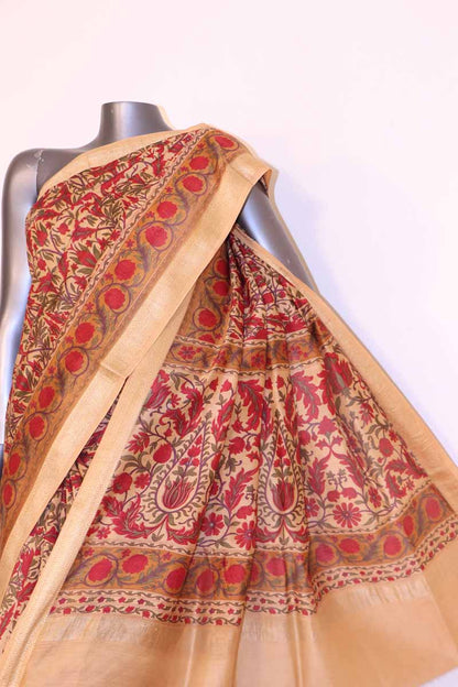 Floral Printed Pure Cotton Saree AI208367