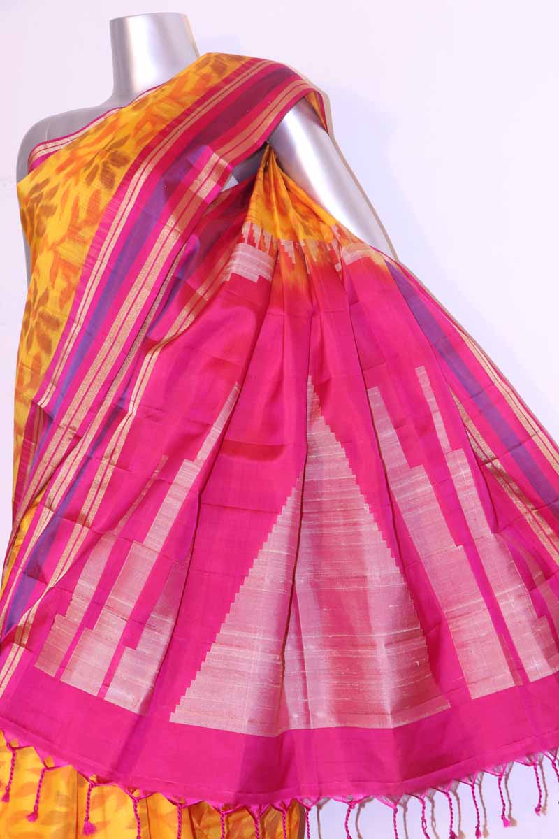 Handloom Pure Ikat Soft Silk Saree AI203727